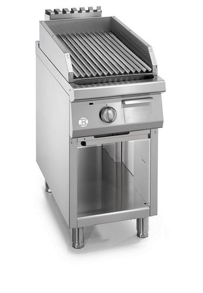 Gas lava rock grill, 11 kW, 450x900x900mm