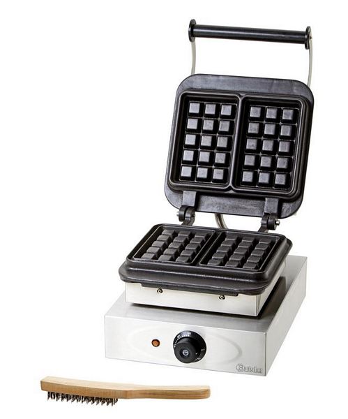 Waffeleisen, mit Backplatte Brüsseler Platte, 285x360x255mm