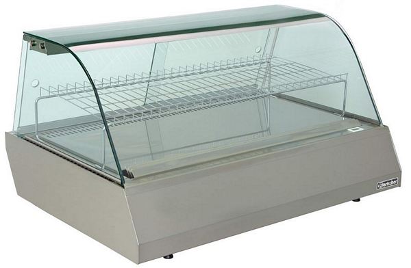 Cold counter with visual front glass, 3/1 GN, 1080x775x600mm