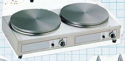 Power-Crepes Gas, 2x7 kW, 880x465x210 mm