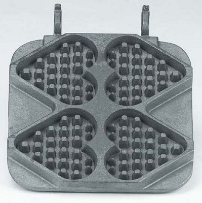 "Heart" on a stick, 4 waffles, 150x125x30 mm