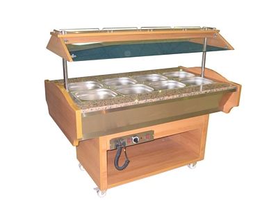 Warm Buffet, 2,4 kW, 1520x900x870/1320 mm