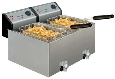Electric Fryer, 2x8 l, 2x3,6 kW, 542x433x345 mm