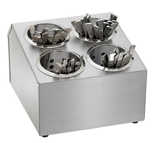 Cutlery holder, with 4 cylinders, 265x305x200mm