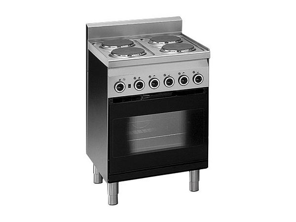 Modular Electric range, 4 plates, E-convection oven, 600x600x850