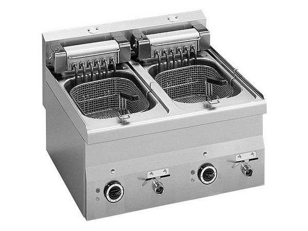 Modular Elektro Fryer, 10+10 liters, 15 kW, 600x600x280mm