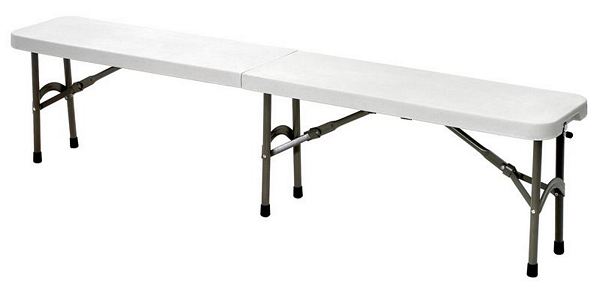 Party Bench, steel, lacquered, 1830x296x440mm