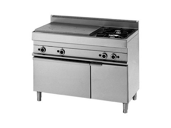 Modular Gas range with Solid top, 16,8 KW, 1100x650x850mm