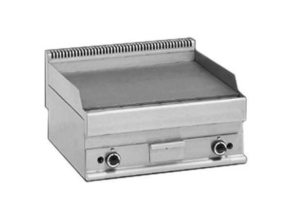 Modular Gas Griddle plate, smooth hard chrome, 700x650x280mm