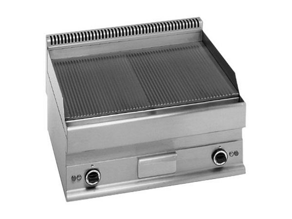 Modular Griddle plate, grooved hard chrome, 700x650x280mm