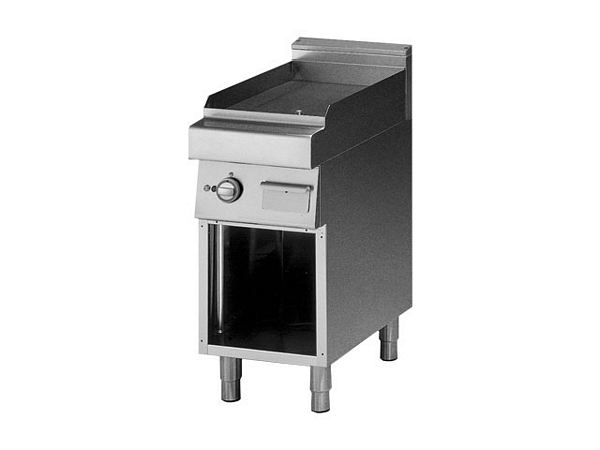 Modular Electric Griddle plate, with front upstand, 400x700x850m