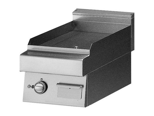 Modular Gas Griddle plate, with front upstand, 400x700x280mm