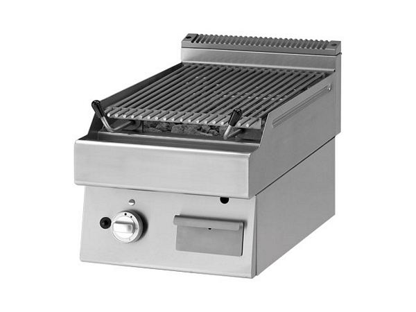 Modular Gas lava stone grill, 7,5 kW, 400x700x280mm