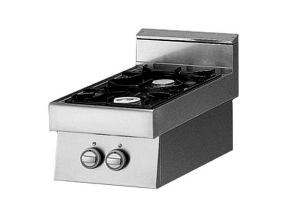 Modular Gas range, 2 burner, 9,2 kW, 400x700x280mm