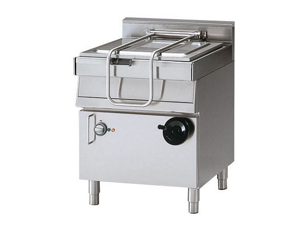Modular Tilting frying pan with motor, 44 liters, 700x700x850mm