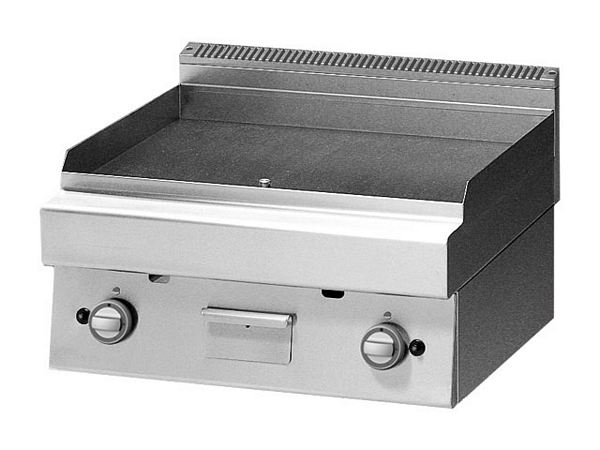 Modular Gas Griddle plate, with front upstand, 700x700x280mm