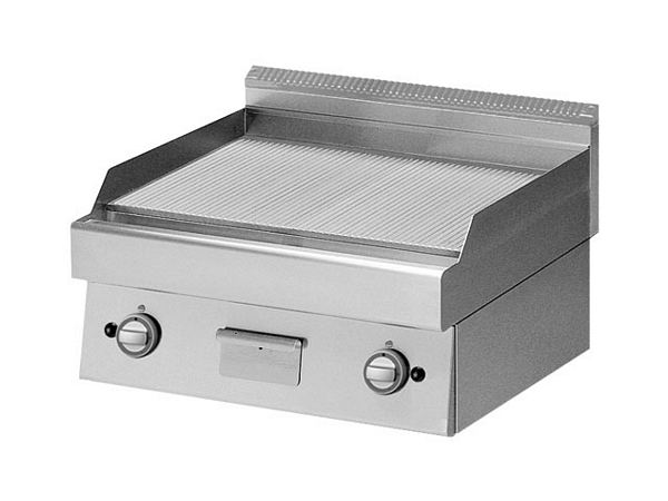 Modular Griddle plate, grooved hard chrome, 11,4 kW, 700x700x280