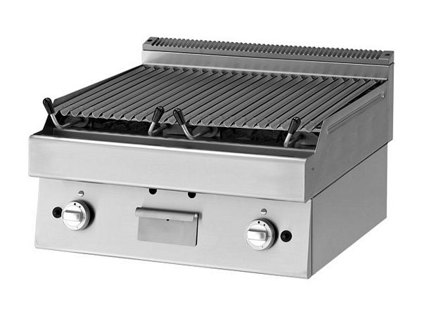 Modular Gas lava stone grill, 15 kW, 700x700x280mm