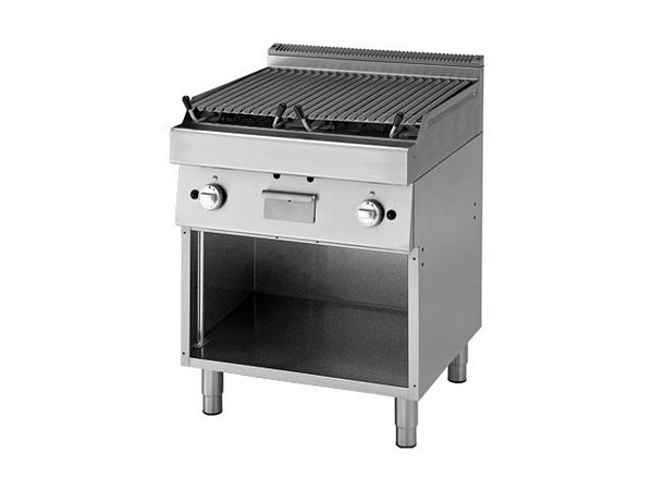Modular Gas lava stone grill, 15 kW, 700x700x850mm