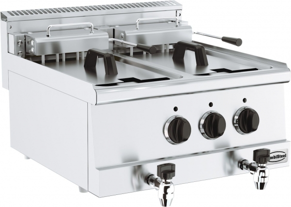 Electric fryer Incl baskets 600 x 600 x 300  400 V / 2x 7,5 k