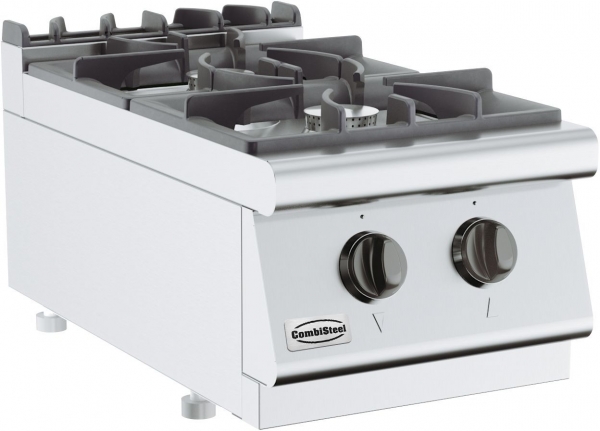 Gas range 2 flames 2x6,5 (Kw), 400x700x300