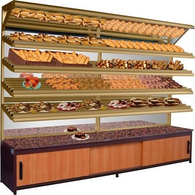 PASTRY DISPLAY WALL UNIT, Virginia 0.9, 900x630x2350mm