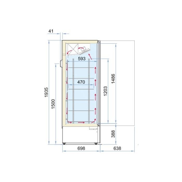 FREEZER GLASS DOOR