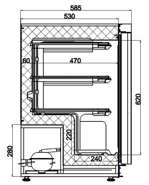 FREEZER SS 1 DOOR