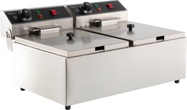 ELECTRIC COUNTER FRYER  630 x 505 x 355, 2x 3,3 kW
