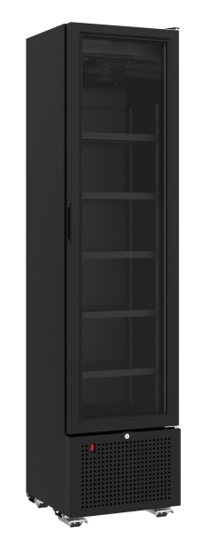 REFRIGERATOR 1 GLASS DOOR BLACK 348 LITER