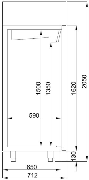 REFRIGERATOR SS 550 LITER