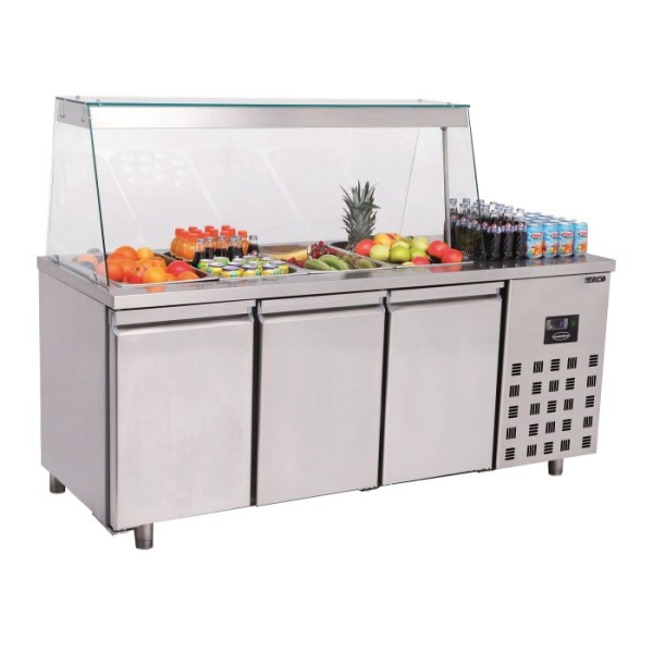 SALADETTE 3 DOORS 4x 1/1GN CONTAINERS