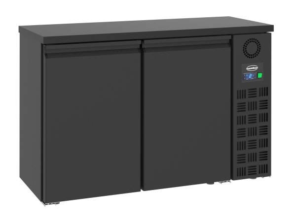 BAR COOLER BLACK WITH 2 DOORS
