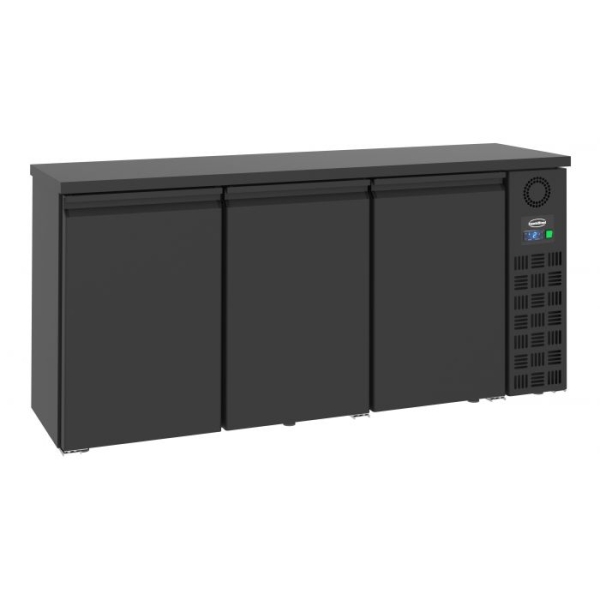 BAR COOLER BLACK WITH 3 DOORS