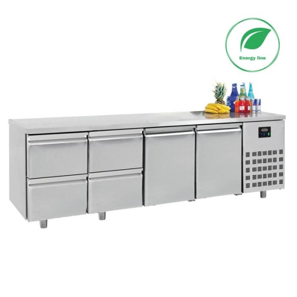 700 REFRIGERATOR 2 DOORS 4 DRAWERS (Energy Saving)