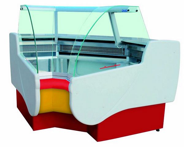 Refrigerated counter ALBERTA 2/NWS-mod/C, 1260x1165x1230+/-10mm