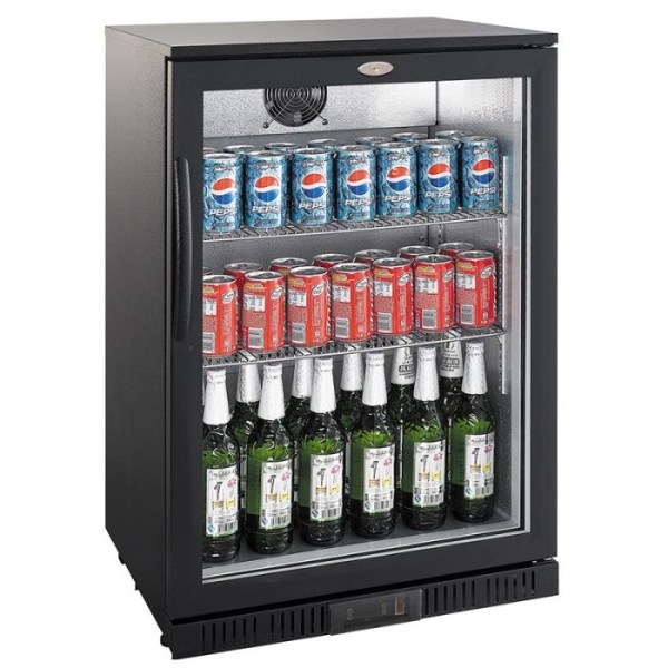 BACKBAR COOLER BLACK 1 DOOR