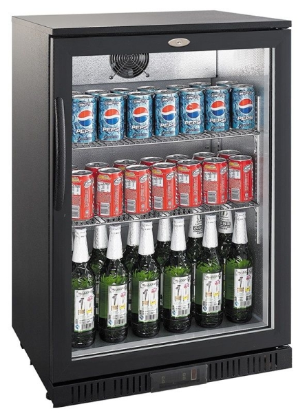 BACKBAR COOLER BLACK 1 DOOR