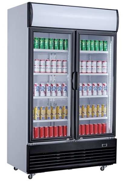 REFRIGERATOR 2 GLASS DOORS 1000 LITERS