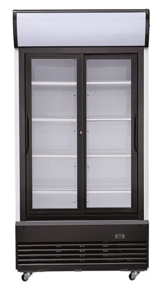 REFRIGERATOR WITH SLIDING GLASS DOORS 1000 LITERS
