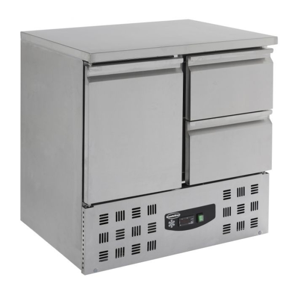 REFRIGERATED COUNTER 1 DOOR/2 DRAWERS