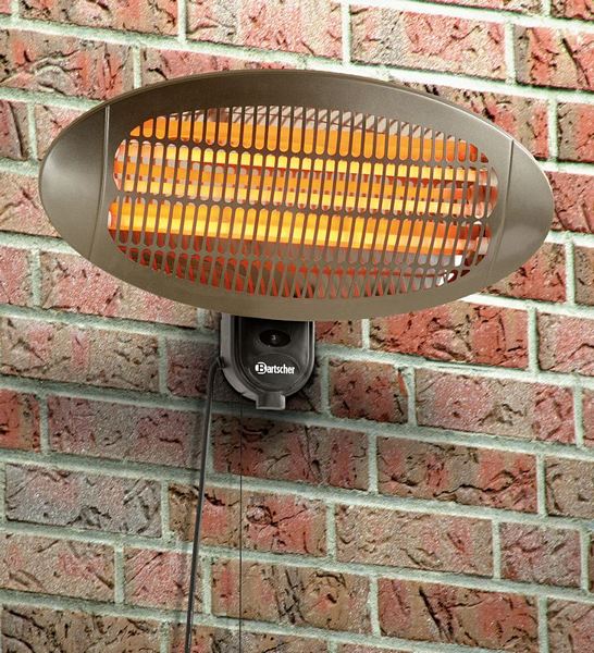 Electric radiant heater, 1,8 kW, 500x150x350mm
