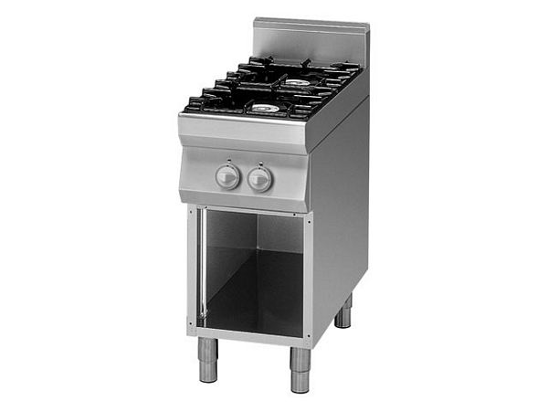Modular Gas range, 2 burner, 13 kW, 400x900x850mm