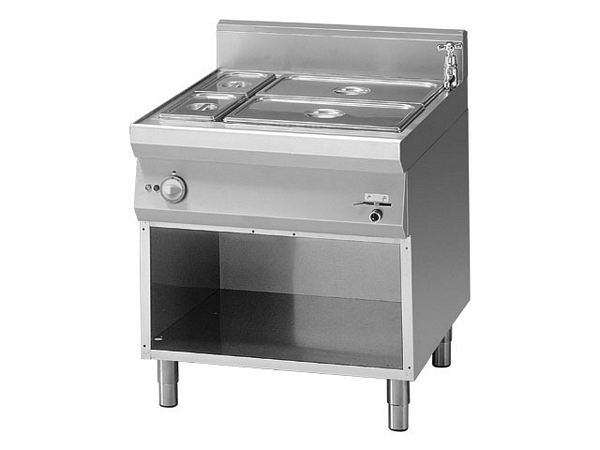 Modular Gas bain marie, 1xGN 2/1, 7 kW, 800x900x850mm