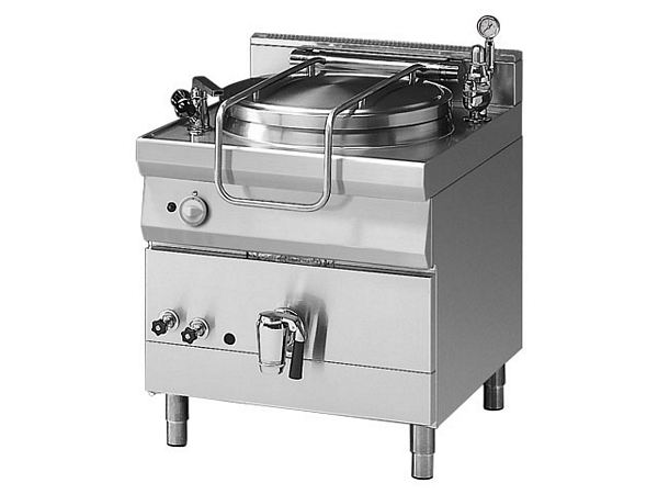 Modular Gas boiling pan, 100 liters, 24 KW, 800x900x850mm