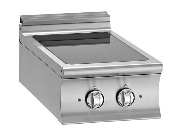 Modular Induction range, 2 plates, 10 kW, 450x900x250mm