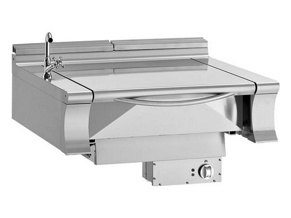 Modular Tilting frying pan, with motor, 70 liters, 900x900x250mm