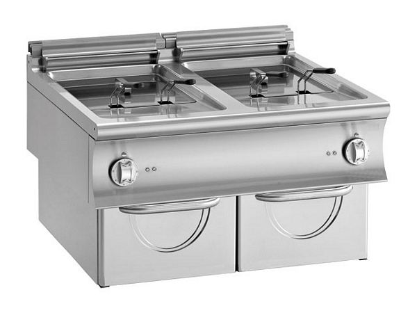 Modular Electric fryer, 18+18 liters, 2x16 kW, 900x900x570mm