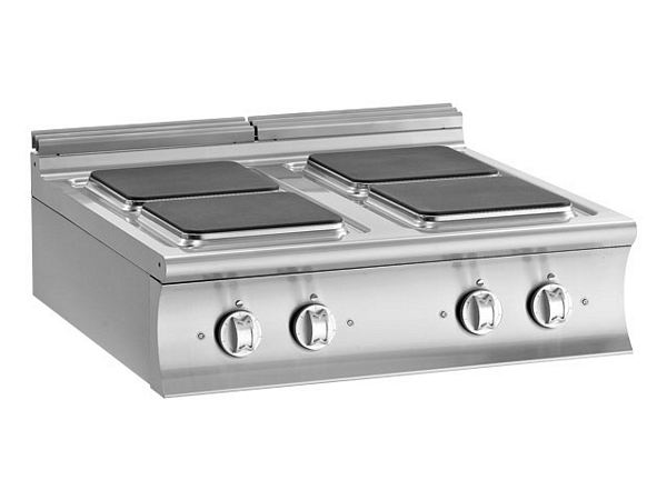 Modular Electric ranges, 4 plates, 14 kW, 900x900x250mm
