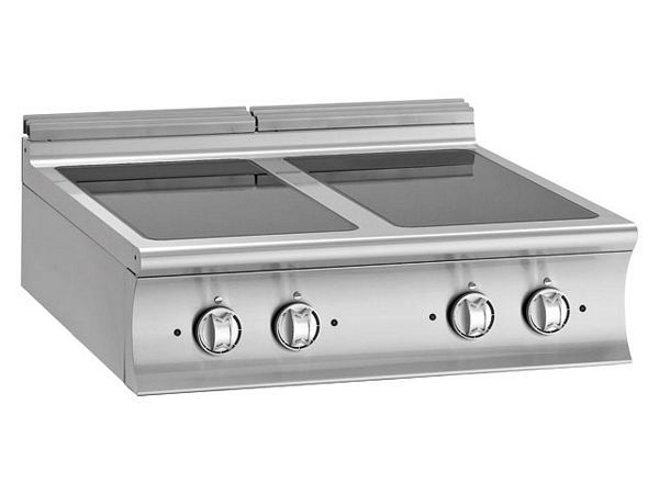 Modular Ceramic range, 4 plates, 13,6 kW, 900x900x250mm